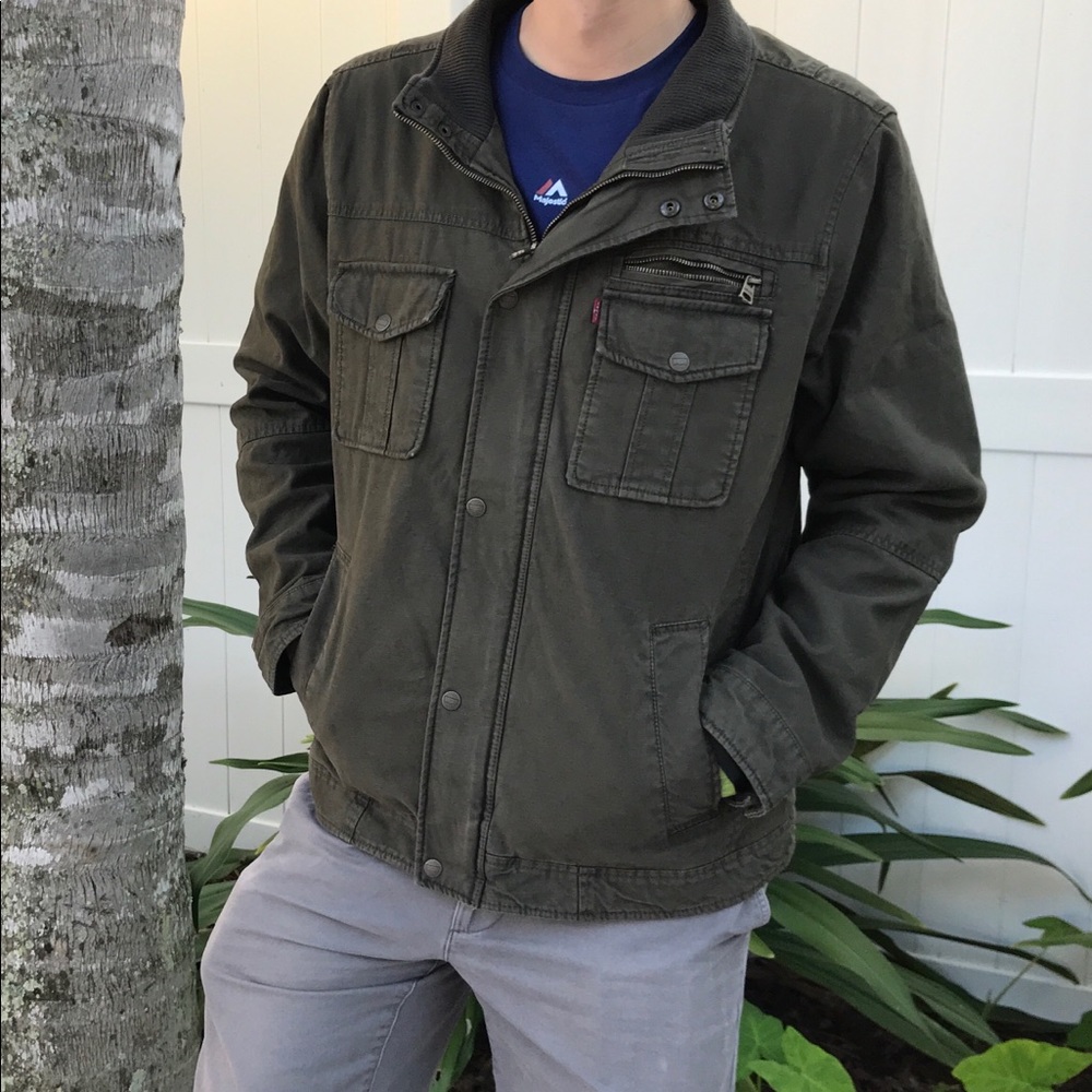 Men’s Levi’s cotton canvas Full zip Jacket - Picture 3 of 8